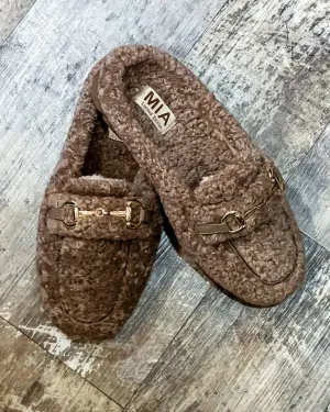 Cocoa Shearling Mules