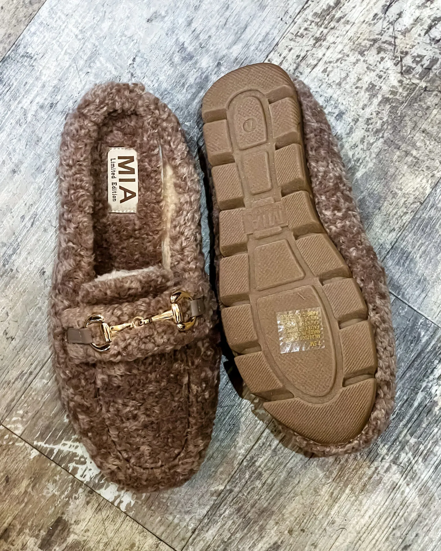 Cocoa Shearling Mules