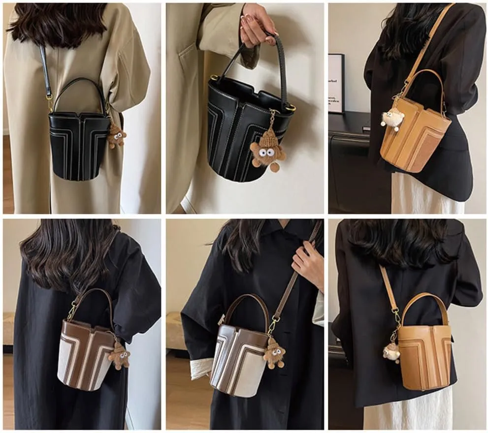 Contrast Color Fashion Cute Accessories Mini Bag Wallet One Shoulder Crossbody Bucket Bag Female