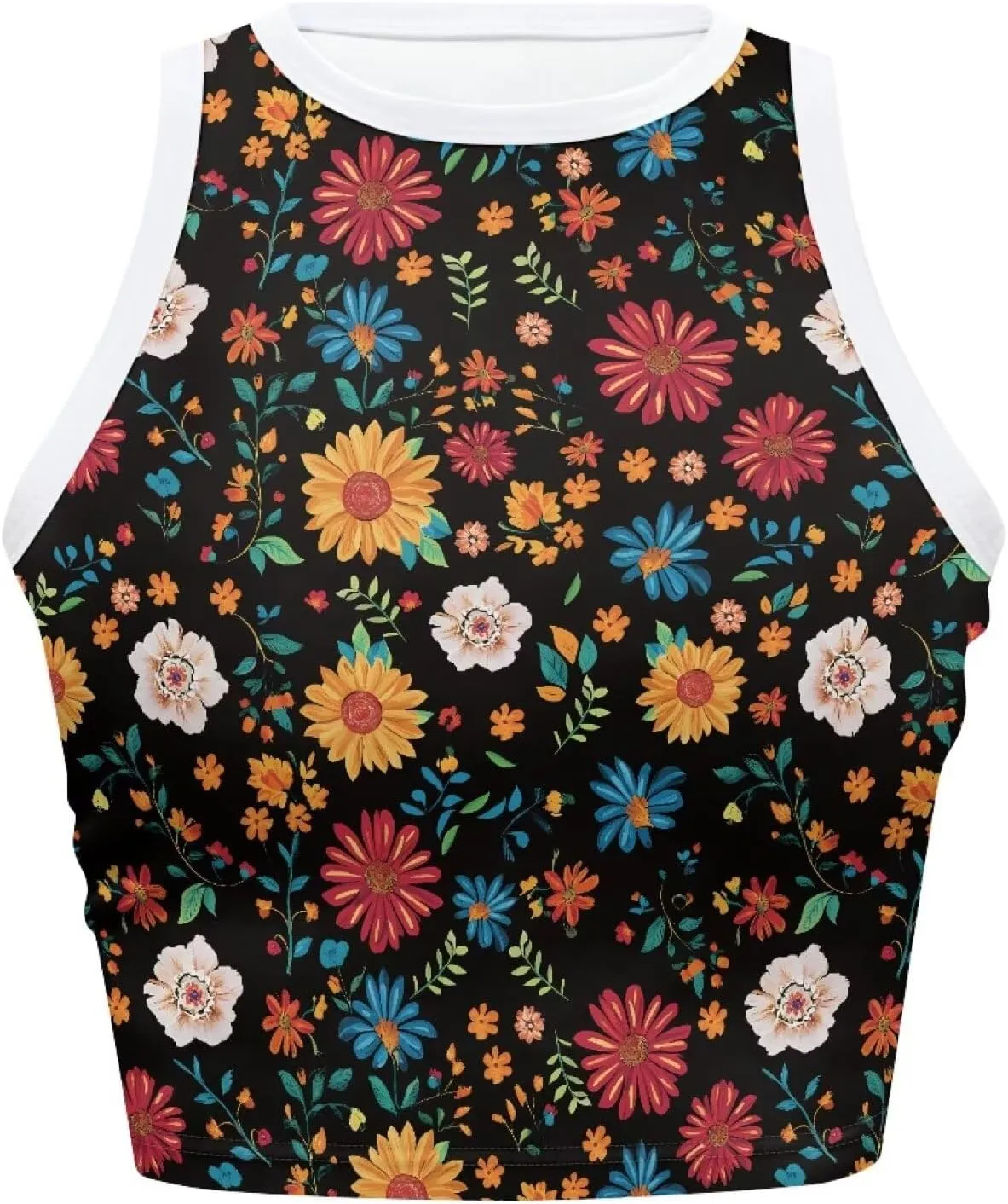 Crop Tank Tops for Women 2025 Trendy Slim Fit Ladies Tops and Blouses Sleeveless Racerback Halter Neck Fitted Tops