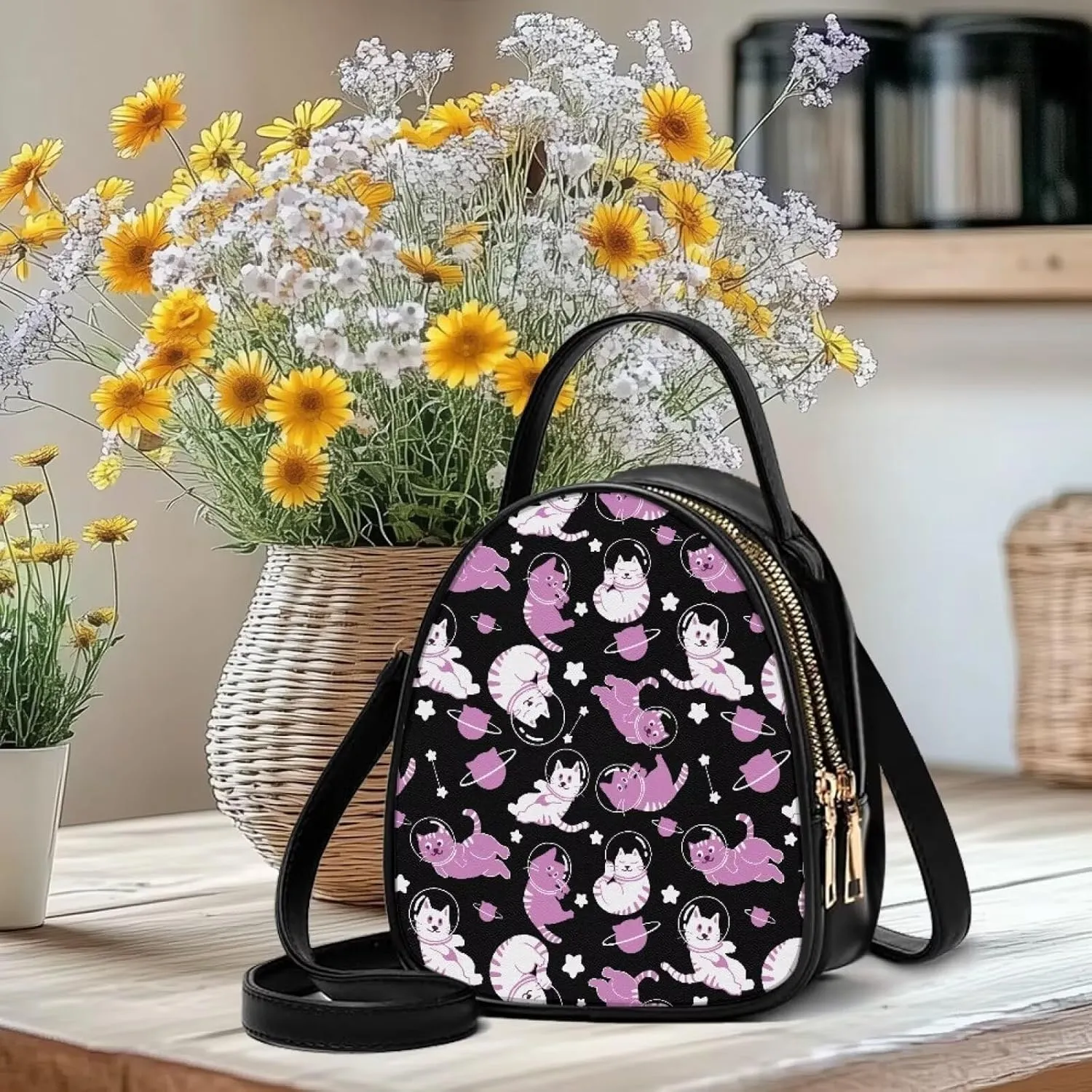 Crossbody Bags for Women, Graces Leather Bags for Women Vintage Retro Crossbody Handbag Ladies Fashion Bags