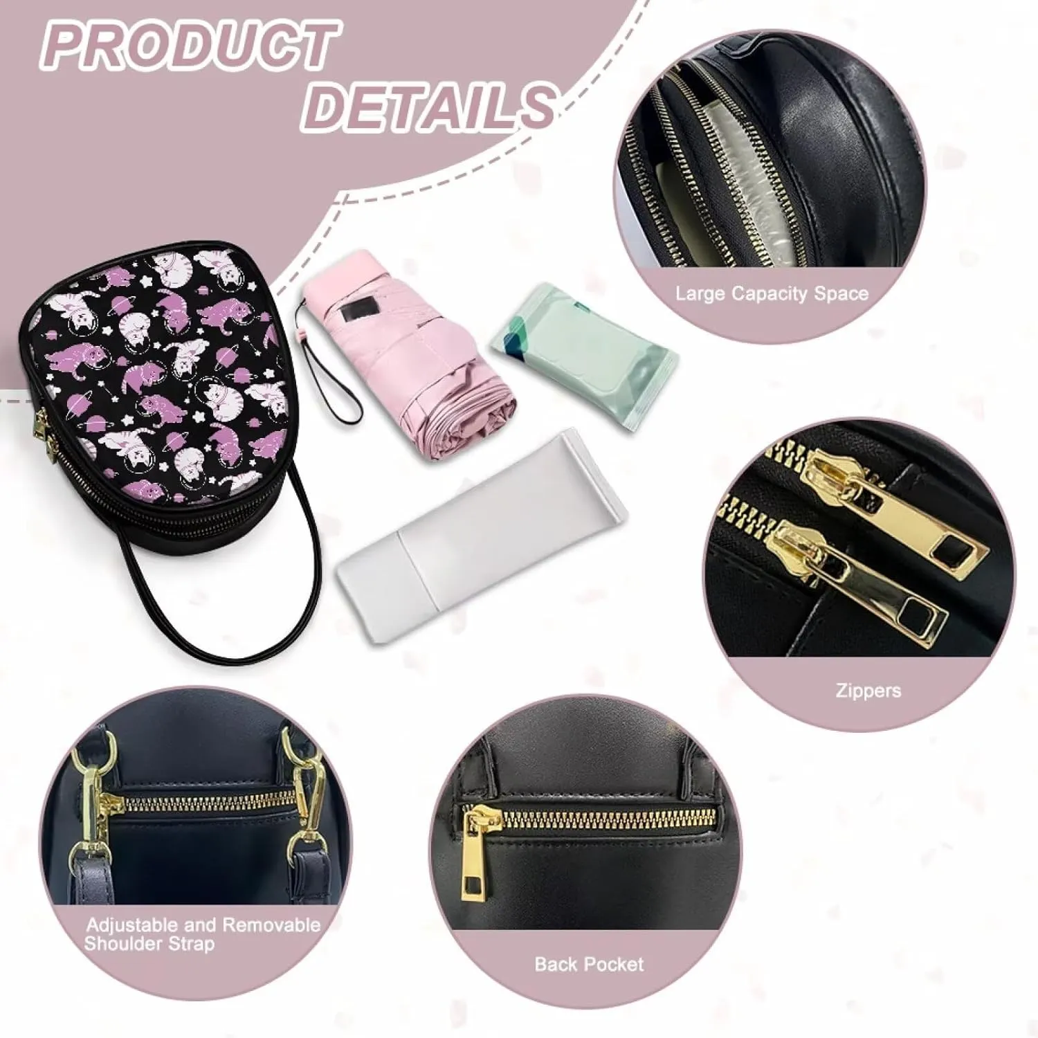 Crossbody Bags for Women, Graces Leather Bags for Women Vintage Retro Crossbody Handbag Ladies Fashion Bags