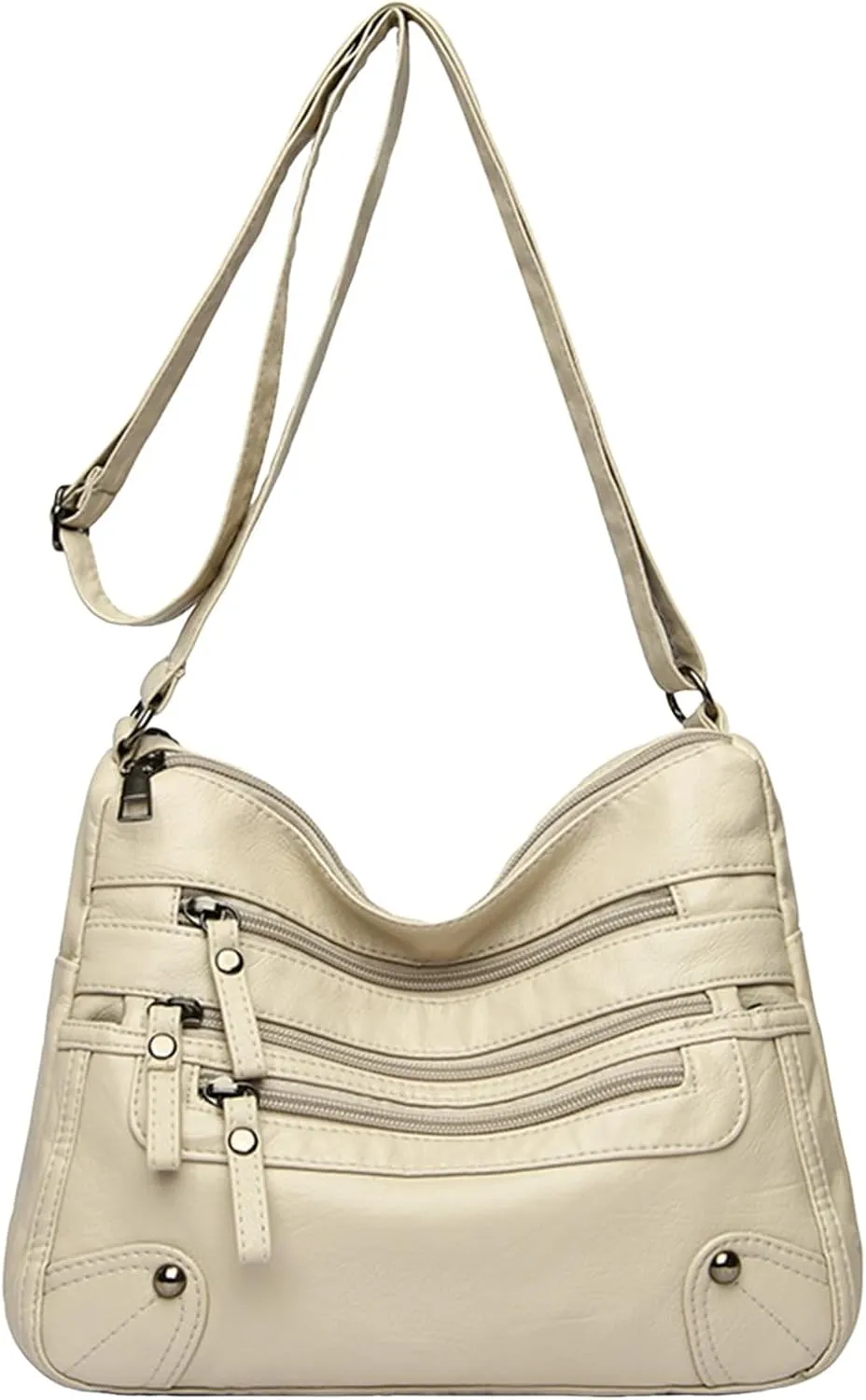 Crossbody Zipper Bag Women Bags Fashionable Middle Mother Bags Large Capacity Shoulder Crossbody Casual