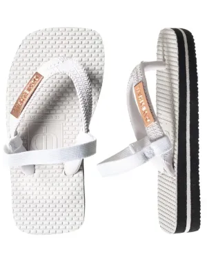 Damian Hall kids white thongs