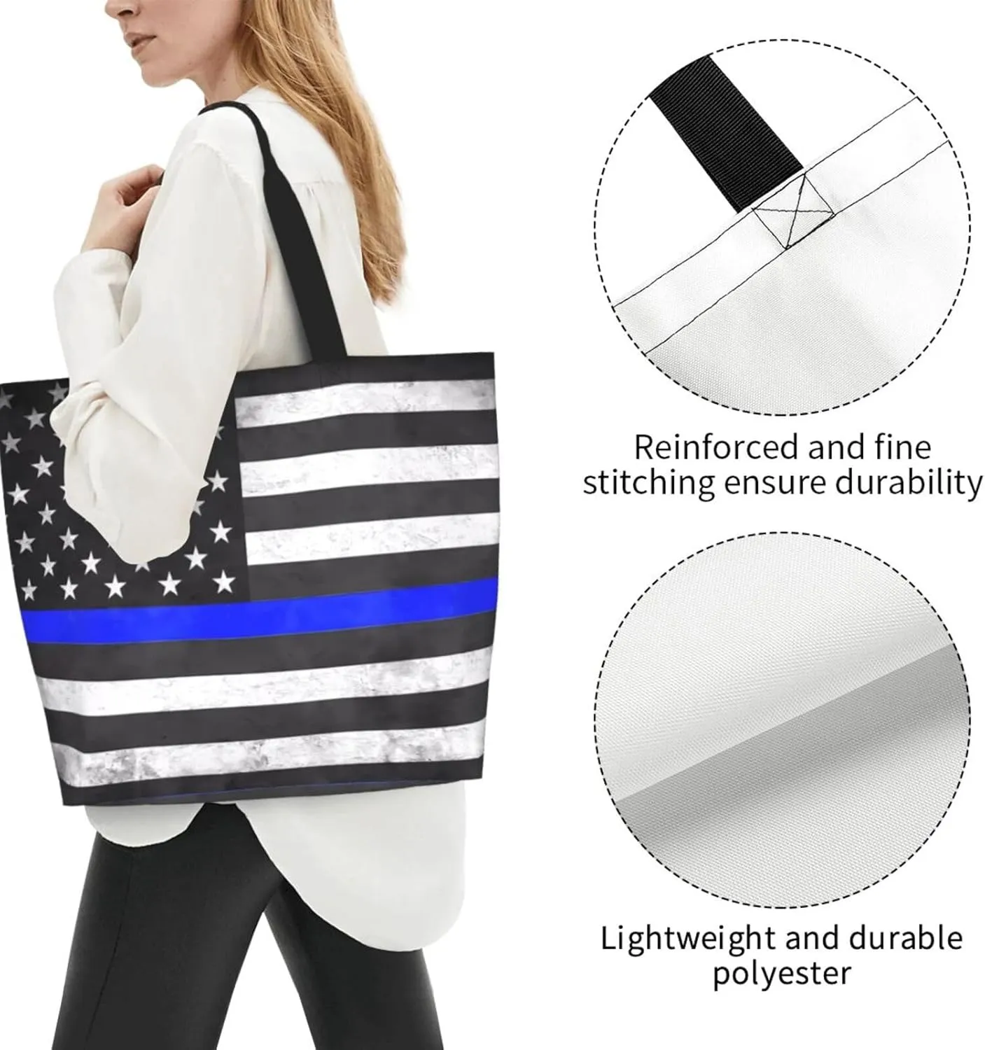 Dirt Track Lights Flag Motocross Women's Tote Bag Large Capacity Single Shoulder Bags Handbag for Shopping Work