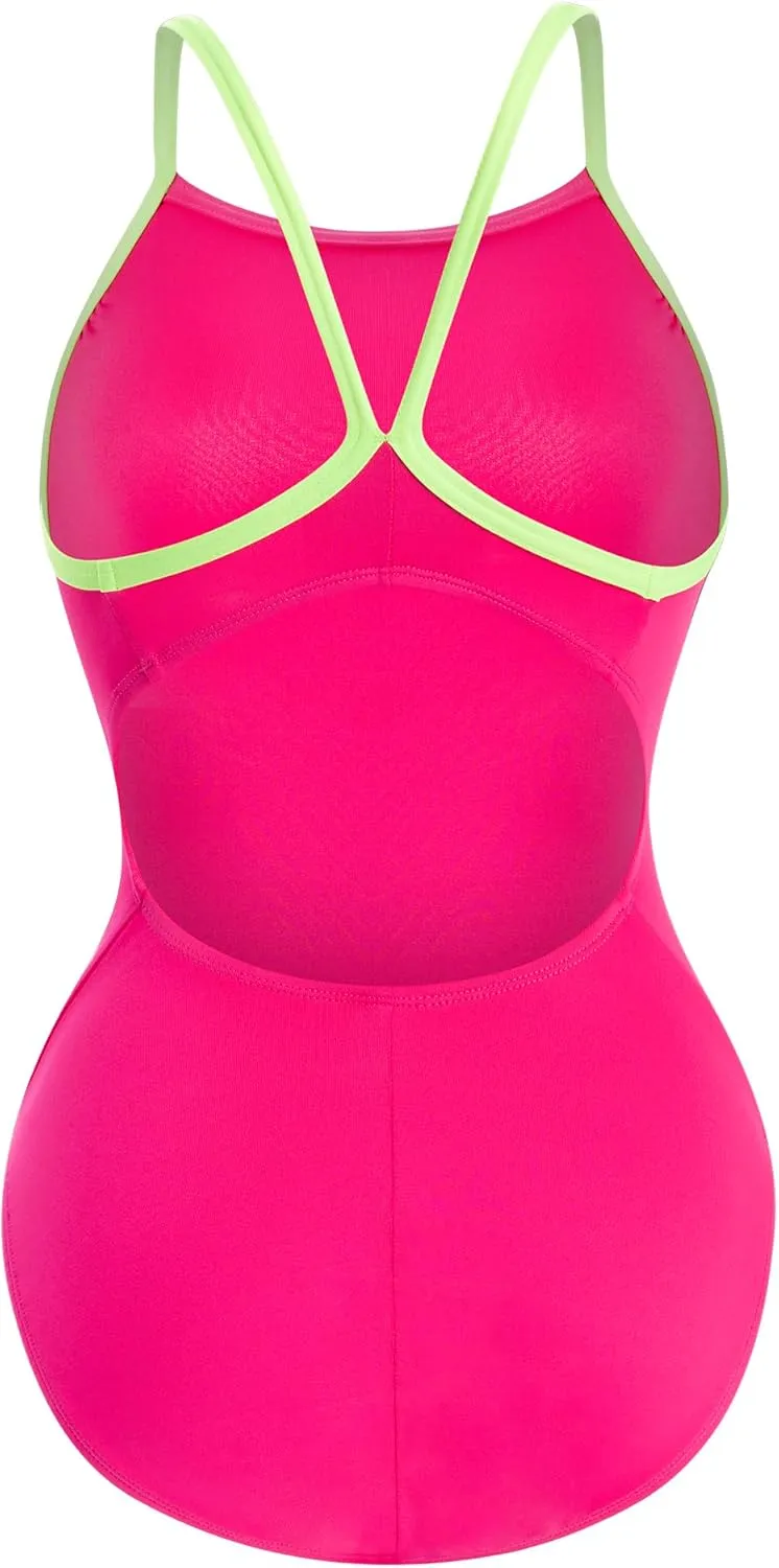 Dolfin Uglies One Piece Swimsuit - Athletic Practice Swimwear for Training, Sports, and Fitness