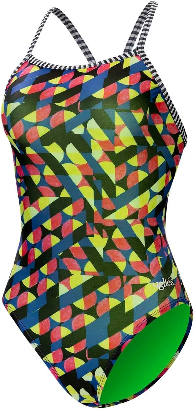 Dolfin Uglies One Piece Swimsuit - Athletic Practice Swimwear for Training, Sports, and Fitness