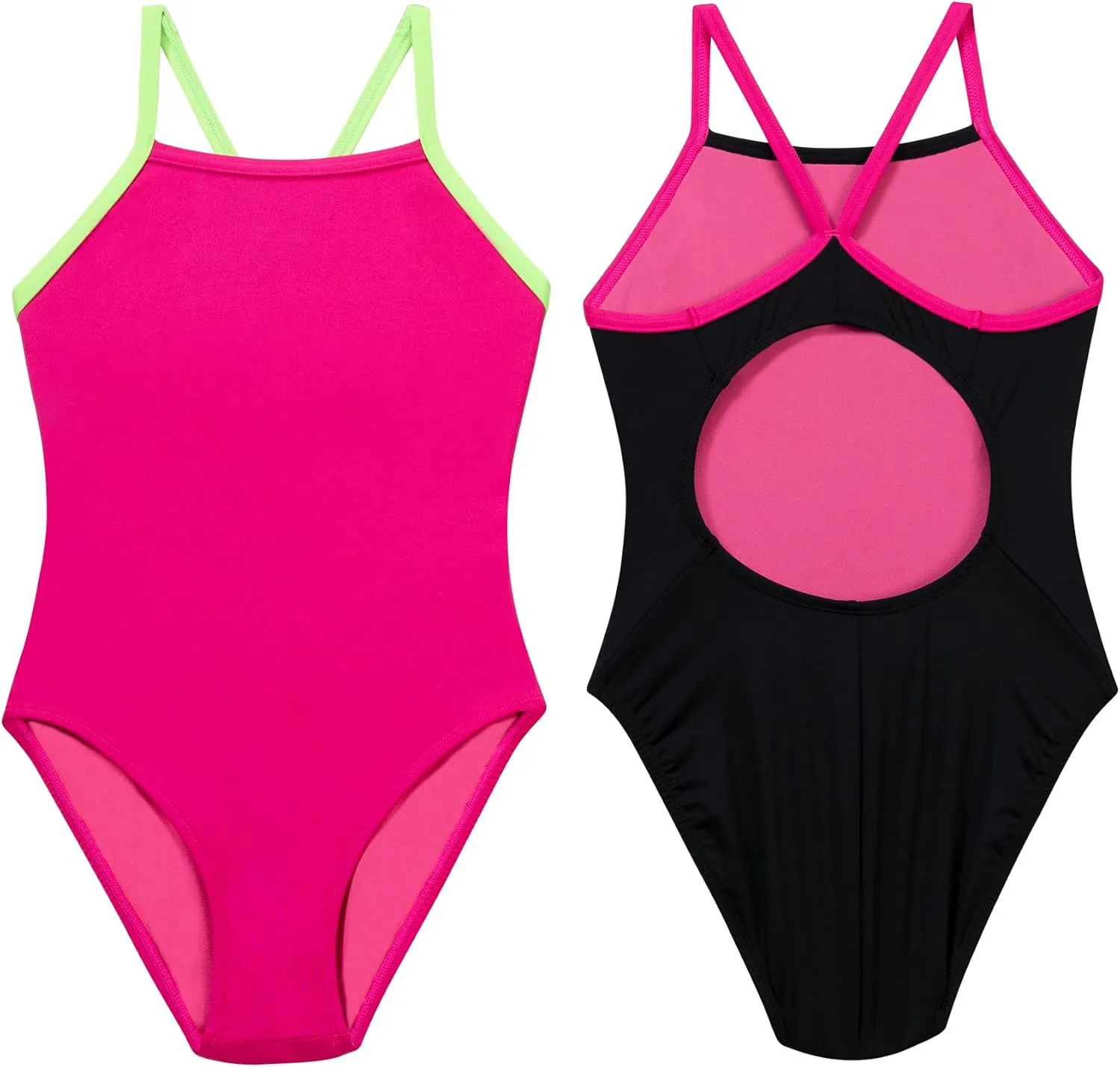 Dolfin Uglies One Piece Swimsuit - Athletic Practice Swimwear for Training, Sports, and Fitness