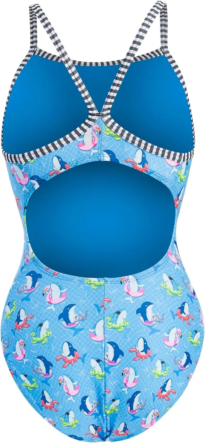 Dolfin Uglies One Piece Swimsuit - Athletic Practice Swimwear for Training, Sports, and Fitness