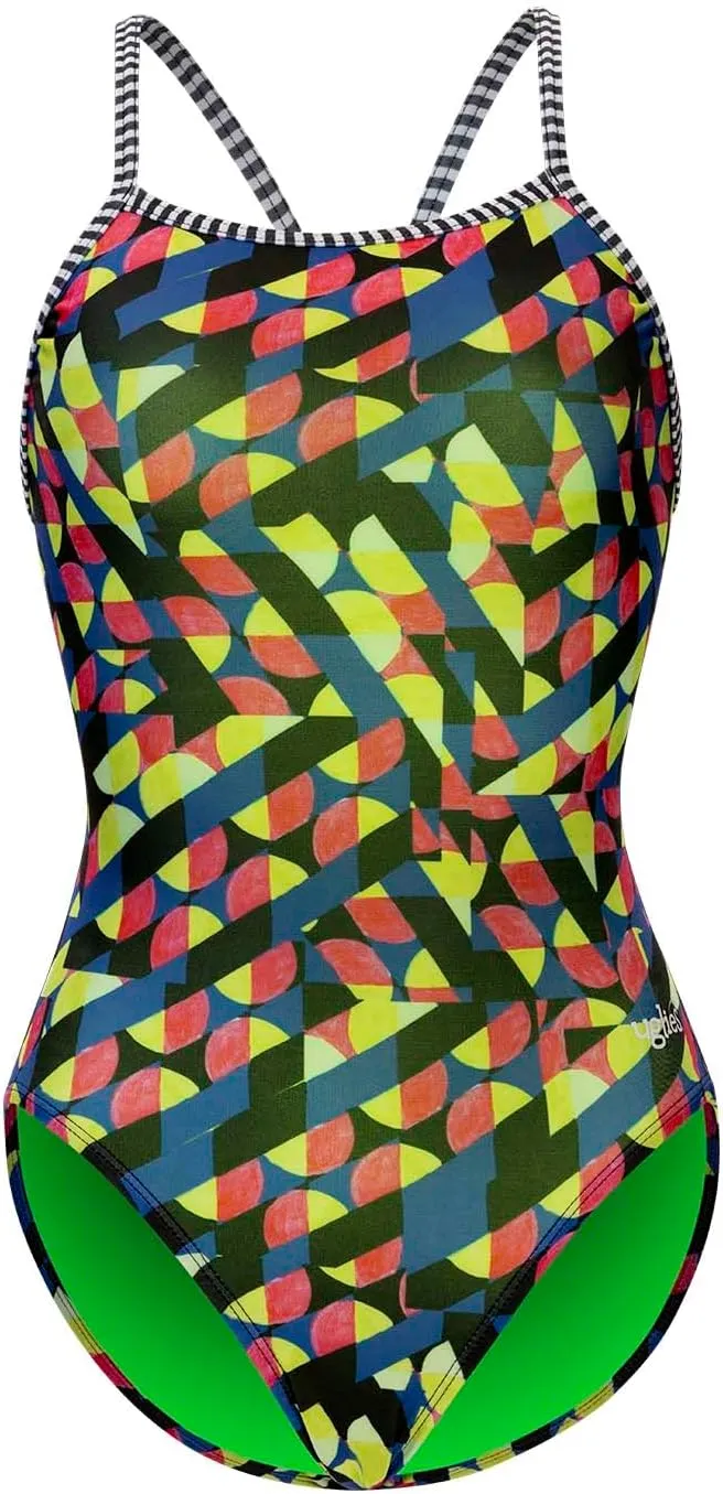 Dolfin Uglies One Piece Swimsuit - Athletic Practice Swimwear for Training, Sports, and Fitness