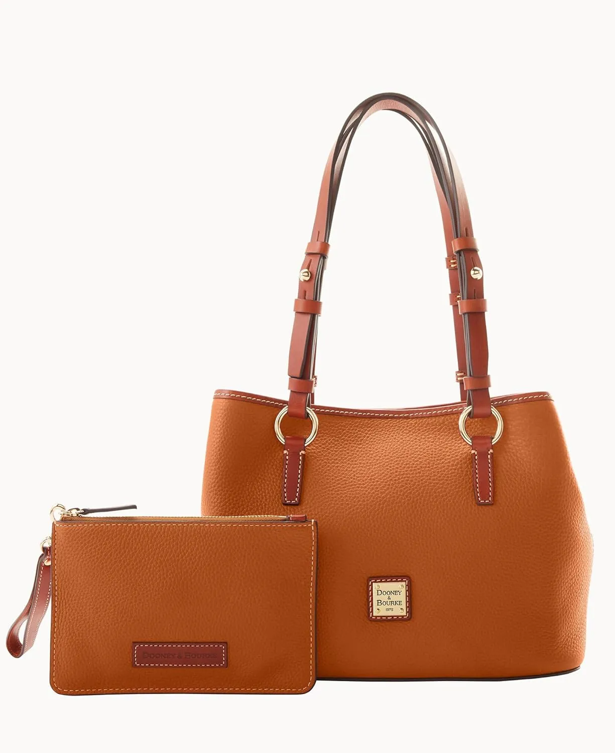 Dooney & Bourke Handbags and Accessories, Pebble Grain Leather Briana Small Shoulder Bag with Wristlet Pouch