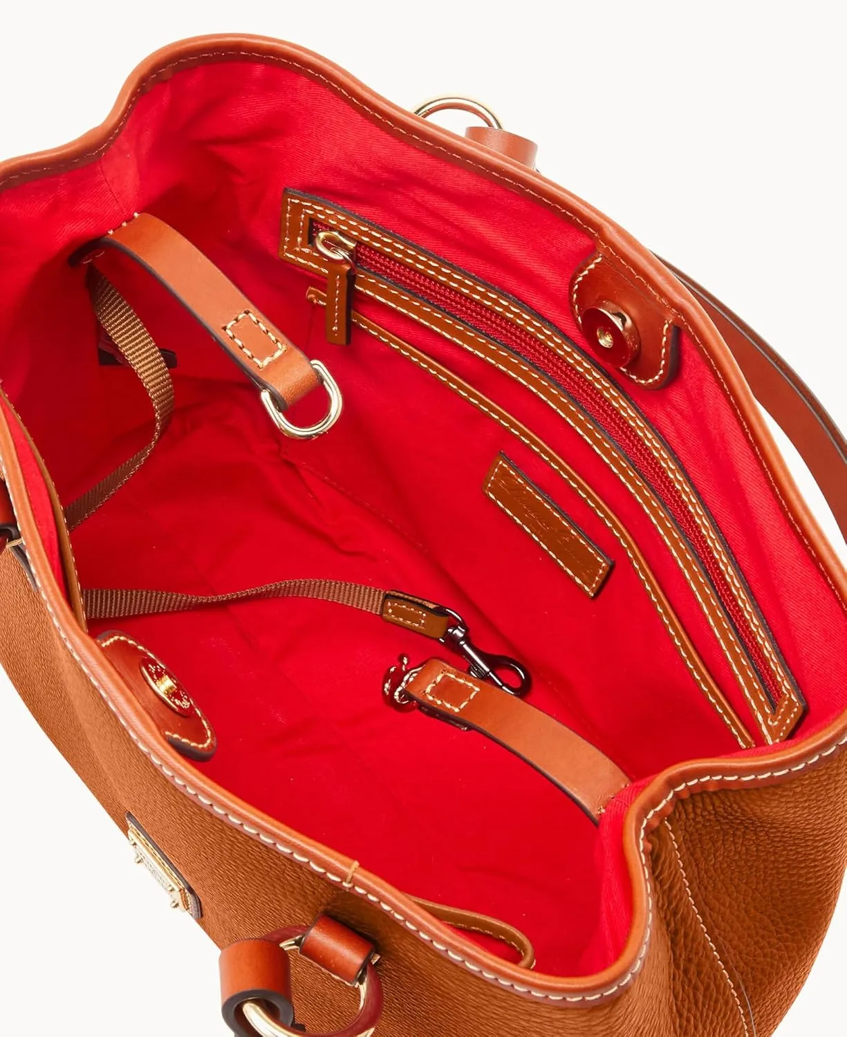 Dooney & Bourke Handbags and Accessories, Pebble Grain Leather Briana Small Shoulder Bag with Wristlet Pouch