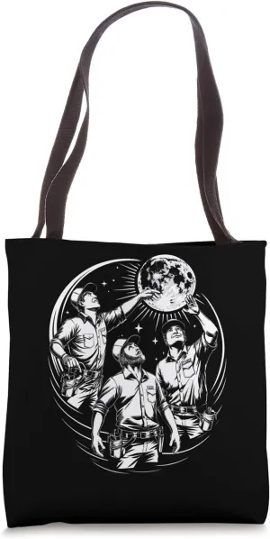 Electricians Accessories For Men Moon Cool Stuff Electrician Tote Bag