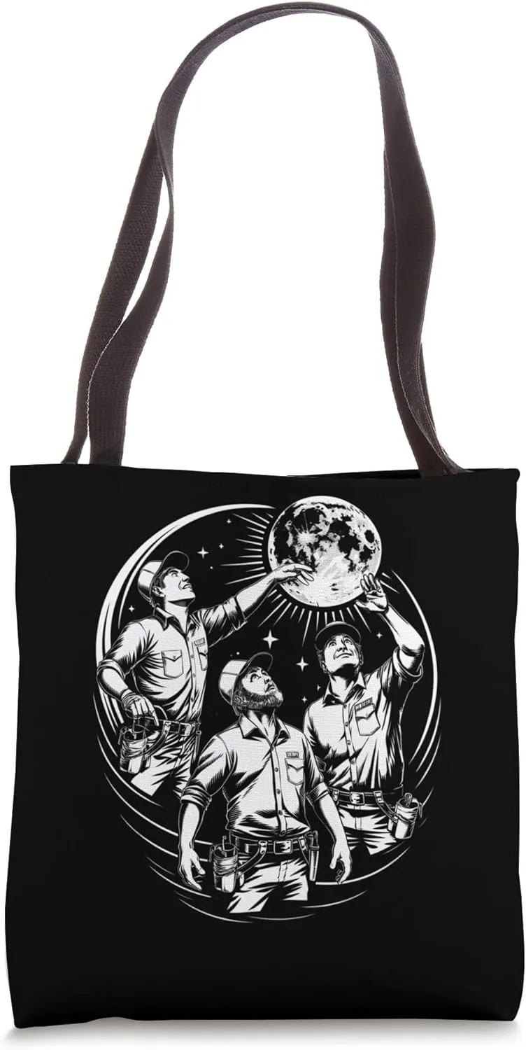 Electricians Accessories For Men Moon Cool Stuff Electrician Tote Bag