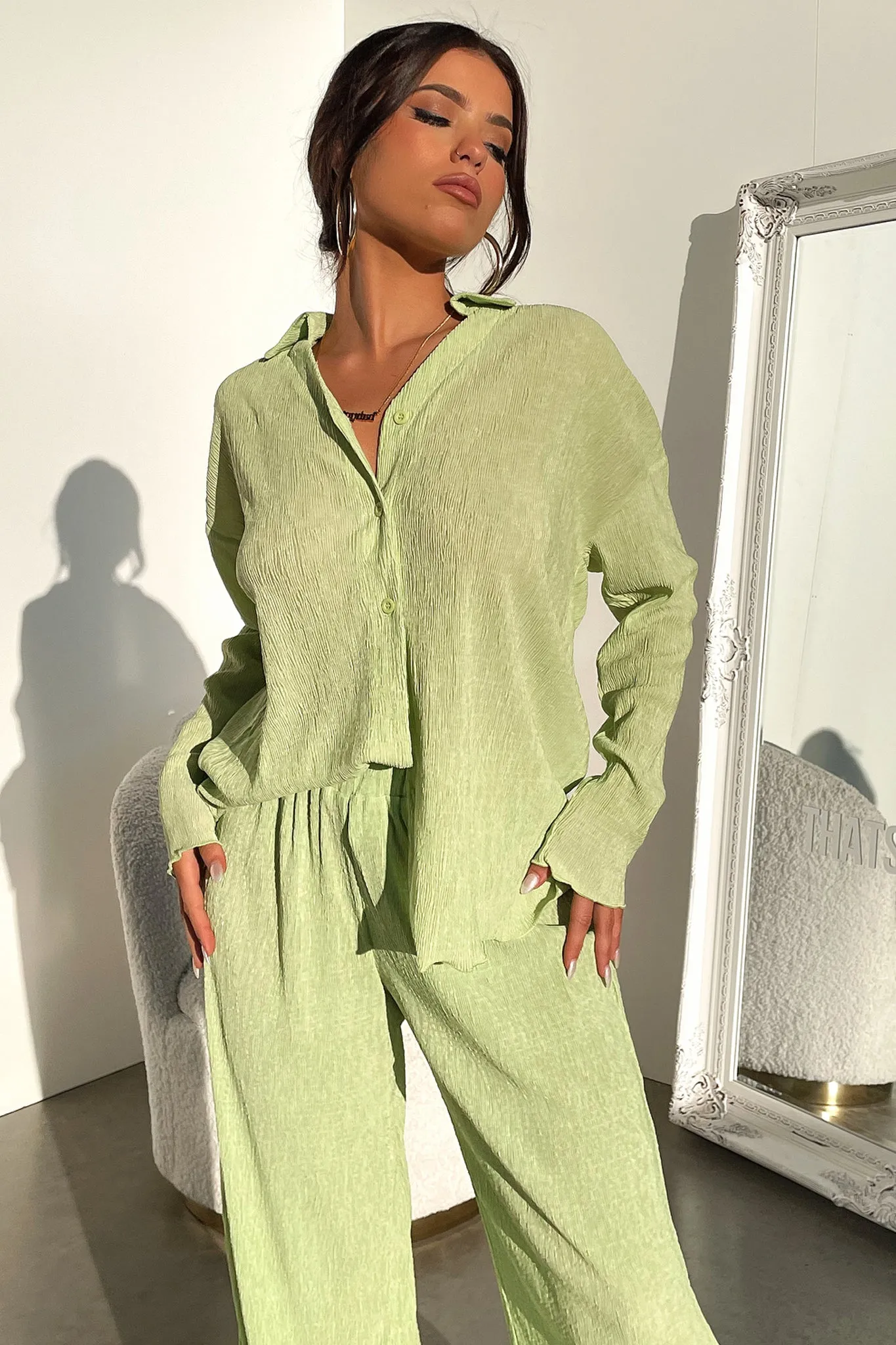 Ellora Long Sleeve Shirt - Green