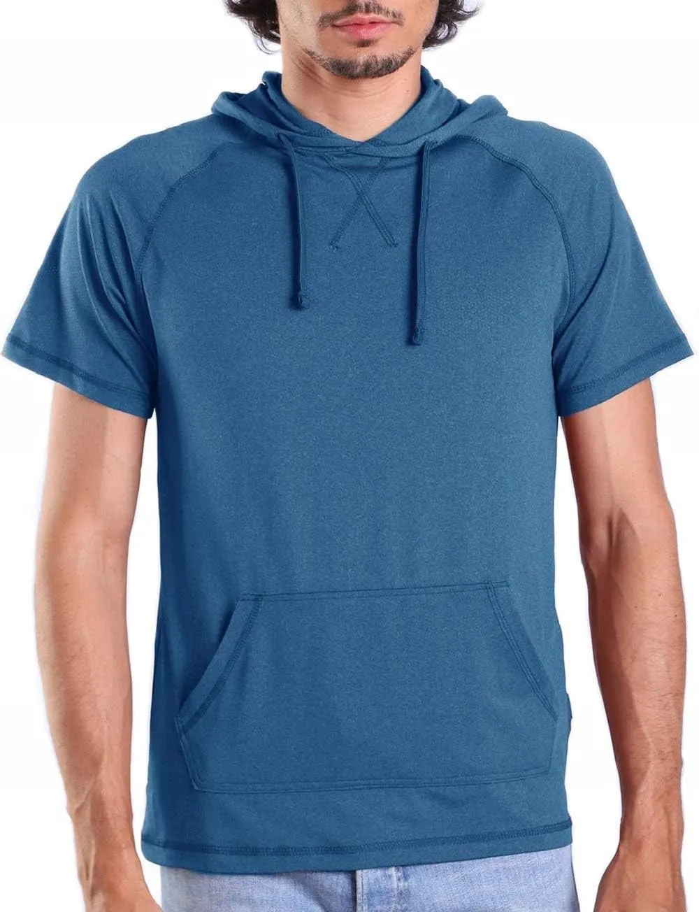 Facitisu Men Athletic Hoodies Workout Shirts Lightweight Sweatshirts Pullover Sport Hoody Fashion Hoodie Shirts
