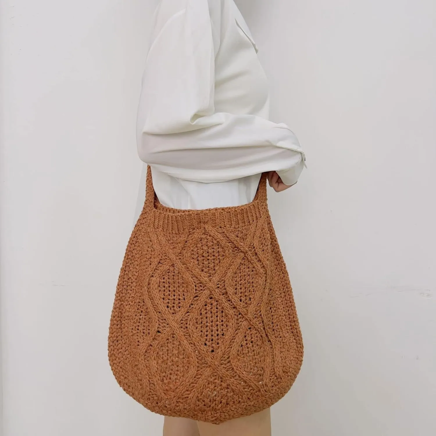 Fairy Grunge Aesthetic Accessories Grunge Bag Crochet Tote Bags Shoulder Bag for Women
