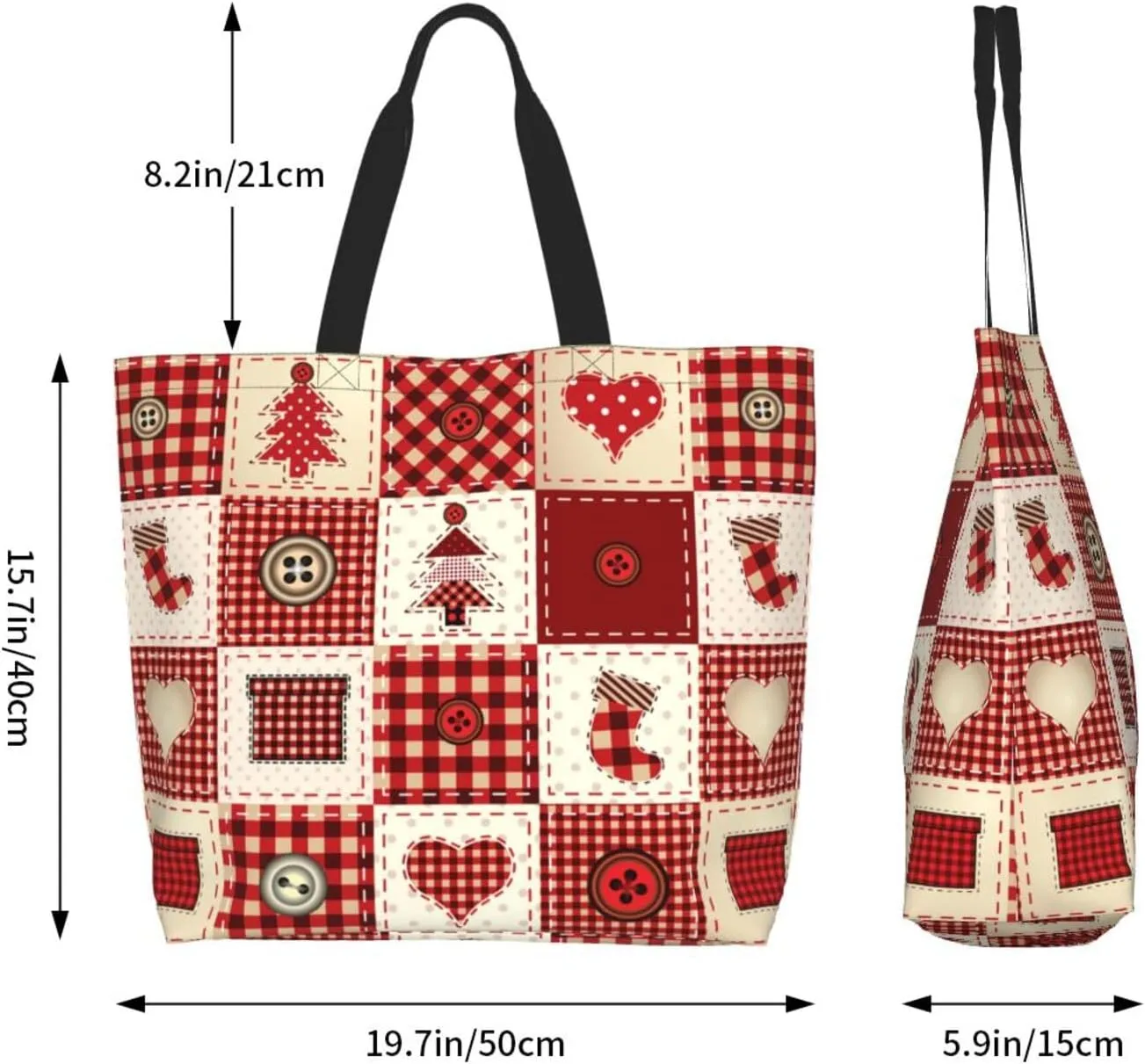 Fight Breast Cancer Awareness Ribbon Women's Tote Bag Large Capacity Single Shoulder Bags Handbag for Shopping Work