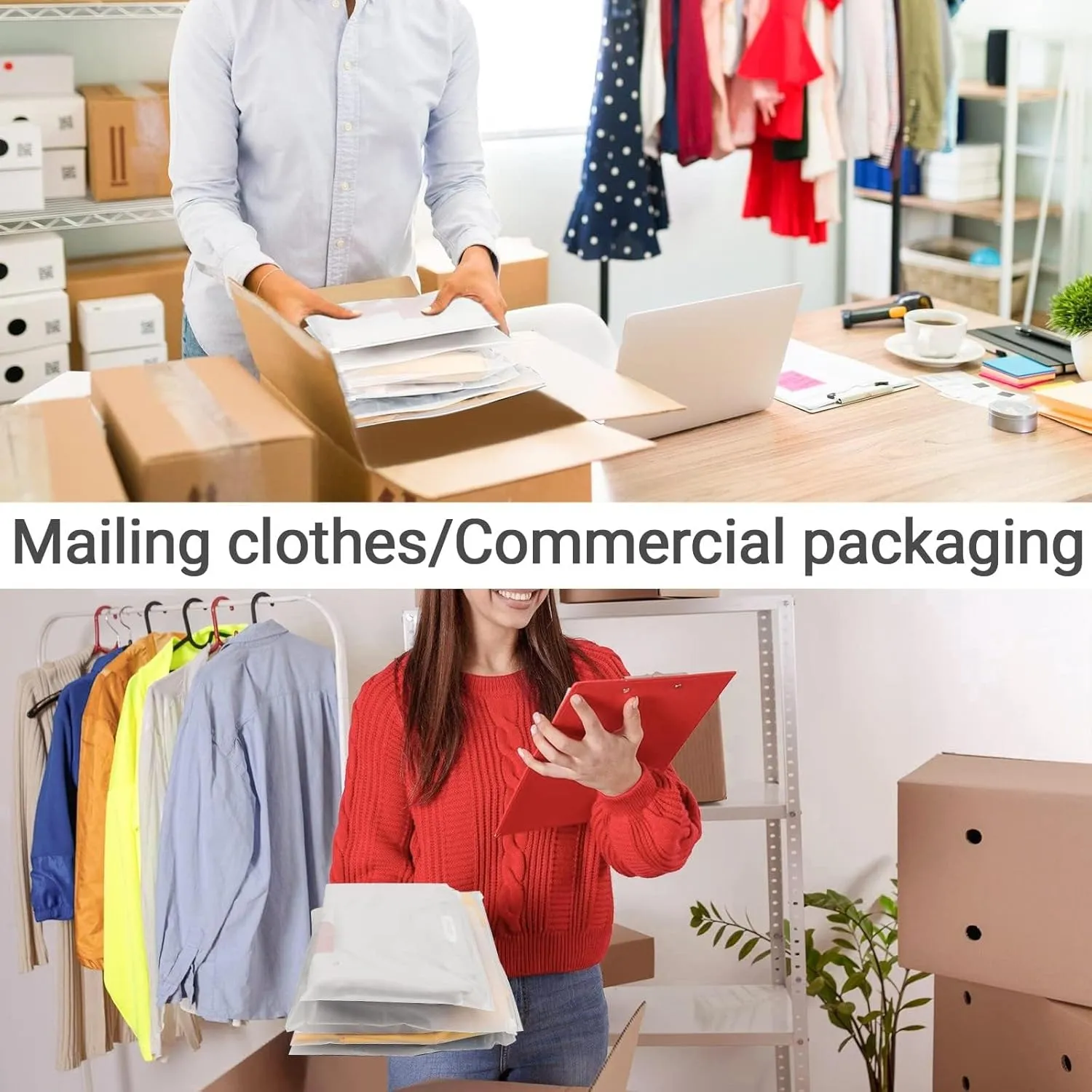 Frosted Zipper Bags for Clothes 25pcs, Plastic Shirt Bags for Packaging T-Shirt, Swimsuit, Bikini, Bathing Suit, 3 Mil, 10X8" with Vent Holes and Reinforced Sides
