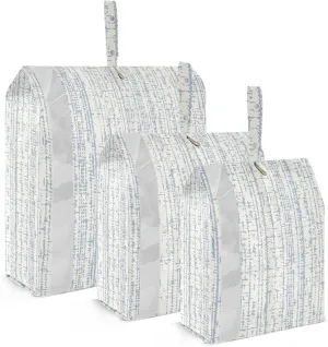 Garment Bag Closet Storage, Luggage Space Saver, Monochrome Stripes, Waterproof, 3 Set Travel Packing Cubes For Suitcases,Organizadores De Maletas Para