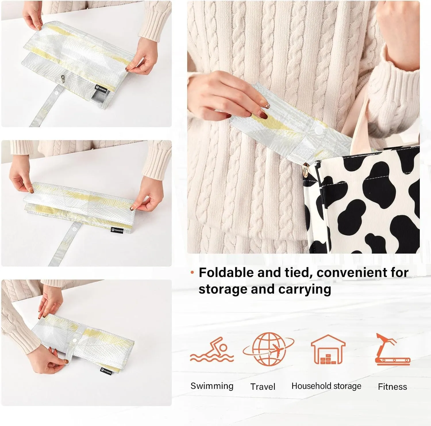 Garment Bag Closet Storage, Luggage Space Saver, Palm Tree Coconut, Waterproof, 3 Set Travel Packing Cubes For Suitcases, Luggages Management Personnel