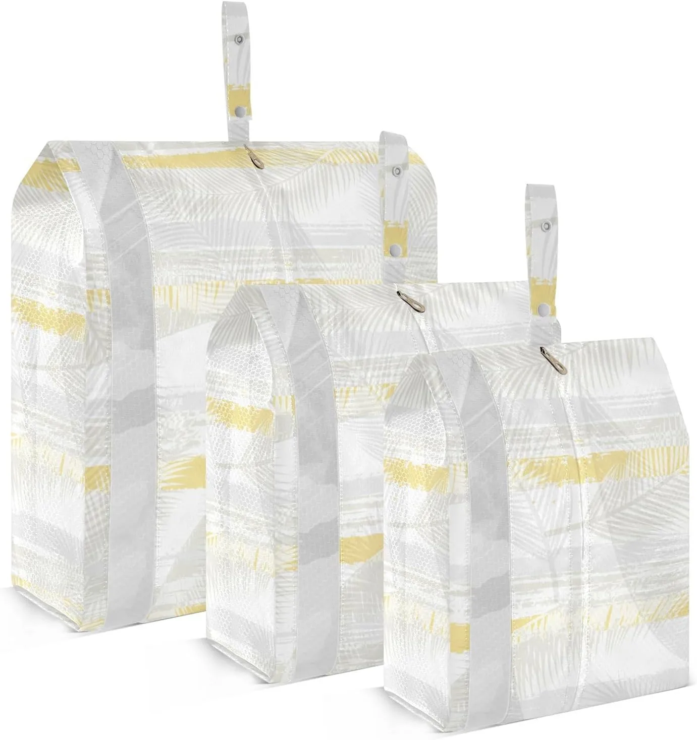 Garment Bag Closet Storage, Luggage Space Saver, Palm Tree Coconut, Waterproof, 3 Set Travel Packing Cubes For Suitcases, Luggages Management Personnel