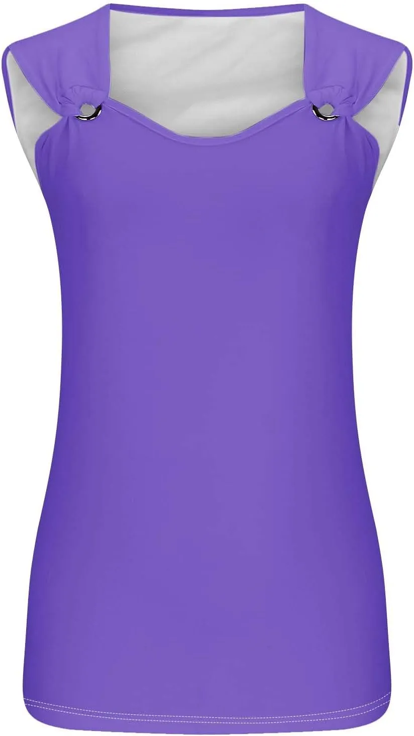 Generic Tank Tops for Women 2024 Dressy Casual Sleeveless T Shirts Loose Comfy Camisole Trendy Cute Blouses Ladies Summer Top