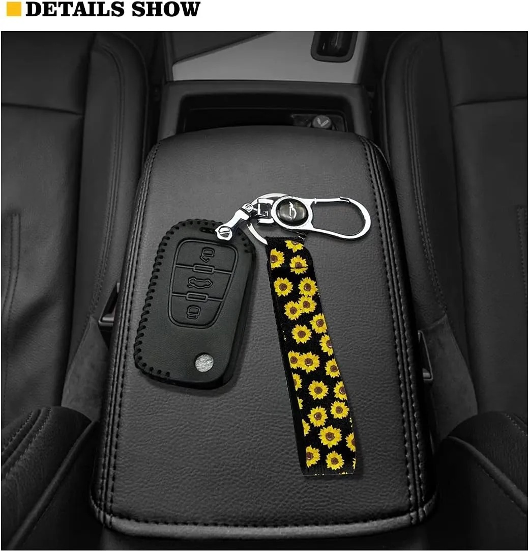 GIFTPUZZ Wristlet Keychain Lanyard Hand Wrist Lanyard Keychain Auto Accessories