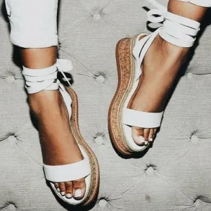 Gladiator Sandals Open Toe Heels Sandalias