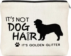 Golden Retriever Decor Travel Toiletry Makeup Organizer Zipper Pouch Accessories Waterproof Reusable Cosmetic Bag