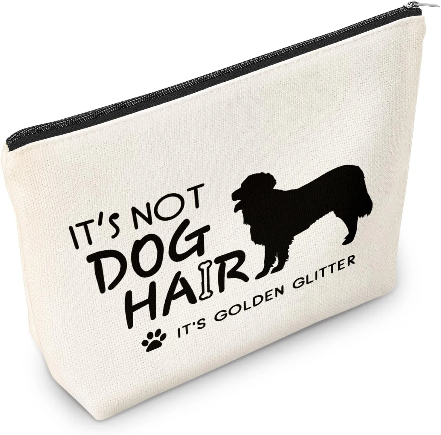 Golden Retriever Decor Travel Toiletry Makeup Organizer Zipper Pouch Accessories Waterproof Reusable Cosmetic Bag