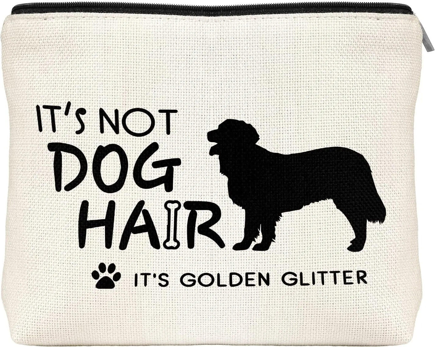 Golden Retriever Decor Travel Toiletry Makeup Organizer Zipper Pouch Accessories Waterproof Reusable Cosmetic Bag