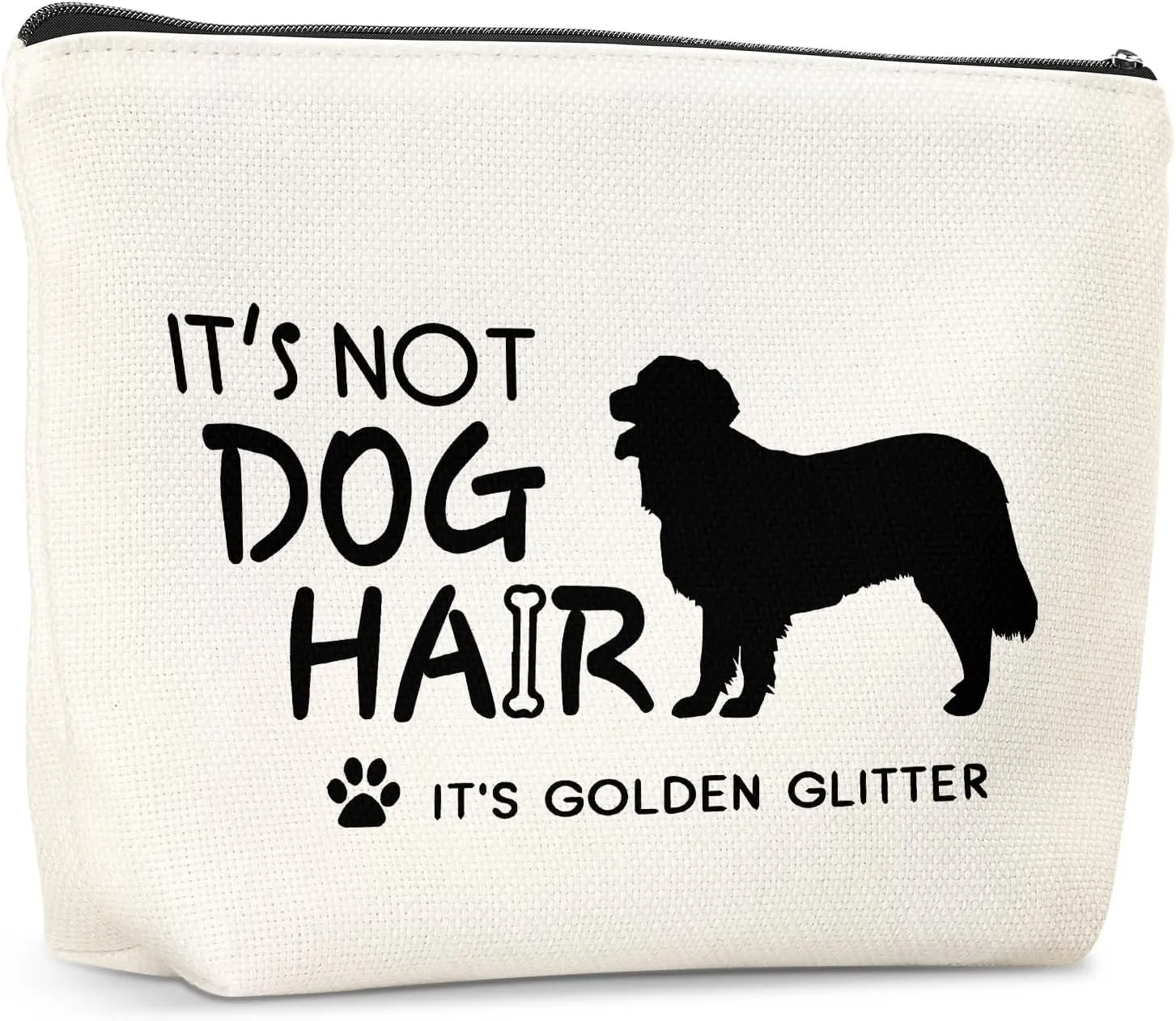 Golden Retriever Decor Travel Toiletry Makeup Organizer Zipper Pouch Accessories Waterproof Reusable Cosmetic Bag