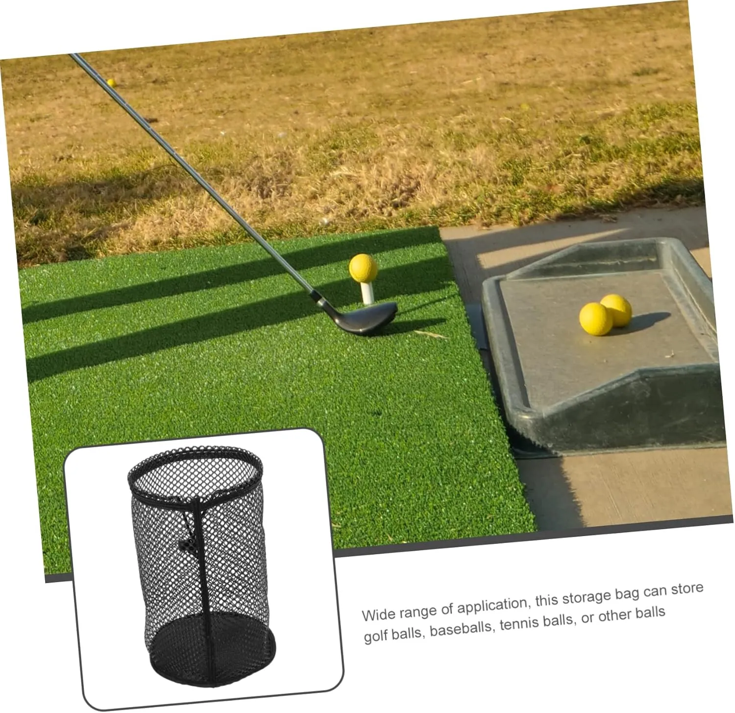 Golf Bag Golf Accessories Golf Bags Storage Ball Pack Black Nylon Mesh