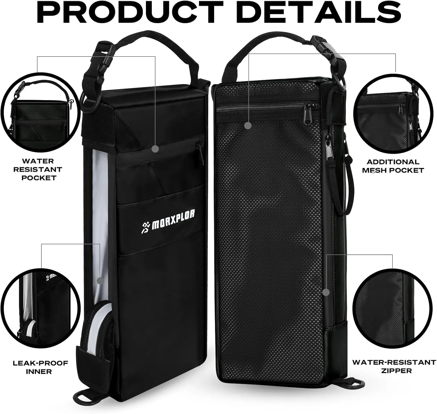 Golf Cooler Bag - 6 Can Insulated Beer Sleeve Soft Cooler, Small Hidden Golf Cart Accessories for Men,Golf Club Bag Accessories
