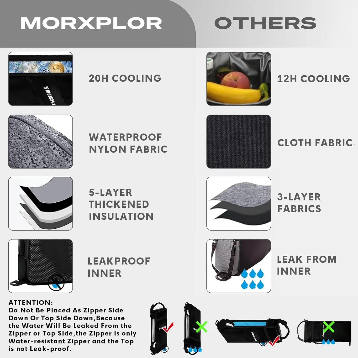 Golf Cooler Bag - 6 Can Insulated Beer Sleeve Soft Cooler, Small Hidden Golf Cart Accessories for Men,Golf Club Bag Accessories