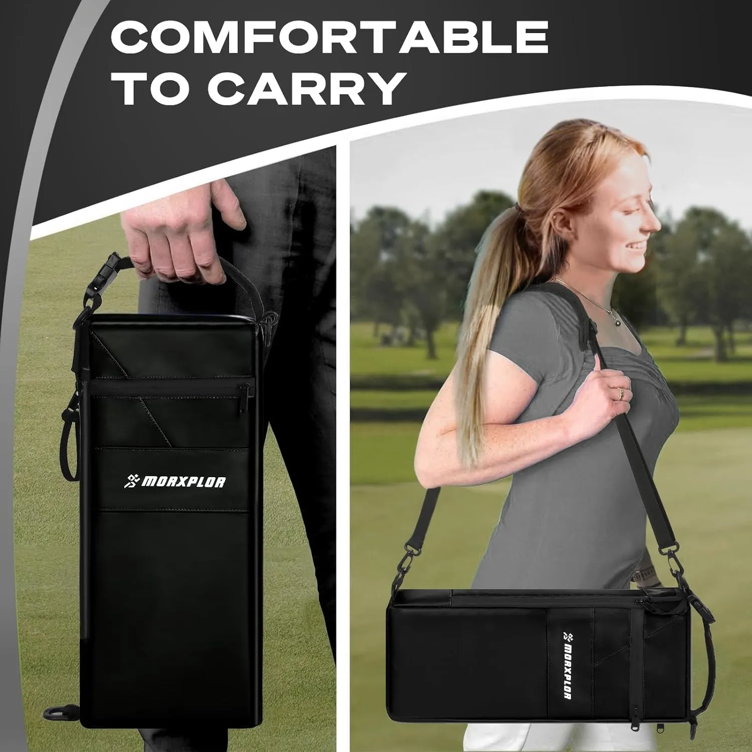 Golf Cooler Bag - 6 Can Insulated Beer Sleeve Soft Cooler, Small Hidden Golf Cart Accessories for Men,Golf Club Bag Accessories