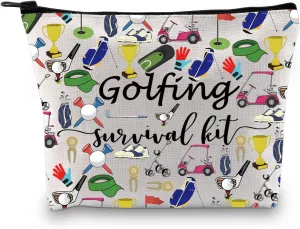 Golfing Survival Kit Makeup Bag Golfing Gift Golf Accessories Gift for Mom Golfer Humor