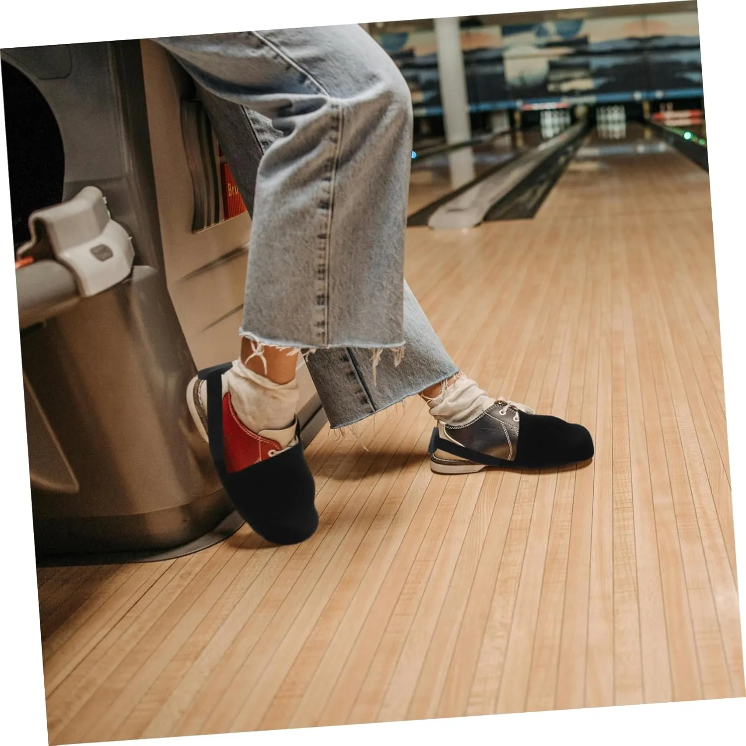 HANABASS Bowling Shoe Covers Slide Gonflable Bowling Shoes Covers Ball Slip Bowling Tape Thumb Bowling Shoes Mens
