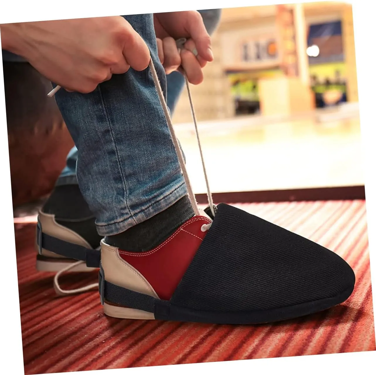 HANABASS Bowling Shoe Straps Bowling Shoe Slider Bowling Shoe Covers Convenient Bowling Shoe Cover Non-Slip Shoes