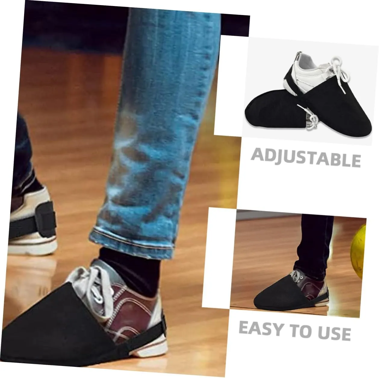 HANABASS Bowling Shoe Straps Bowling Shoe Slider Bowling Shoe Covers Convenient Bowling Shoe Cover Non-Slip Shoes
