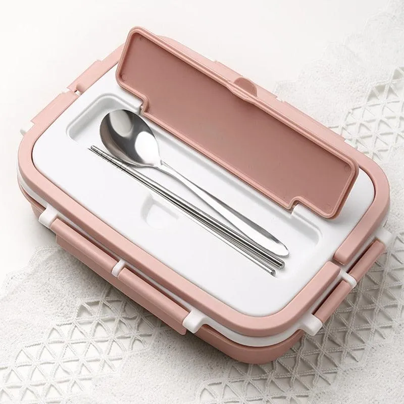 Handle Thermal Food Container With Compartments