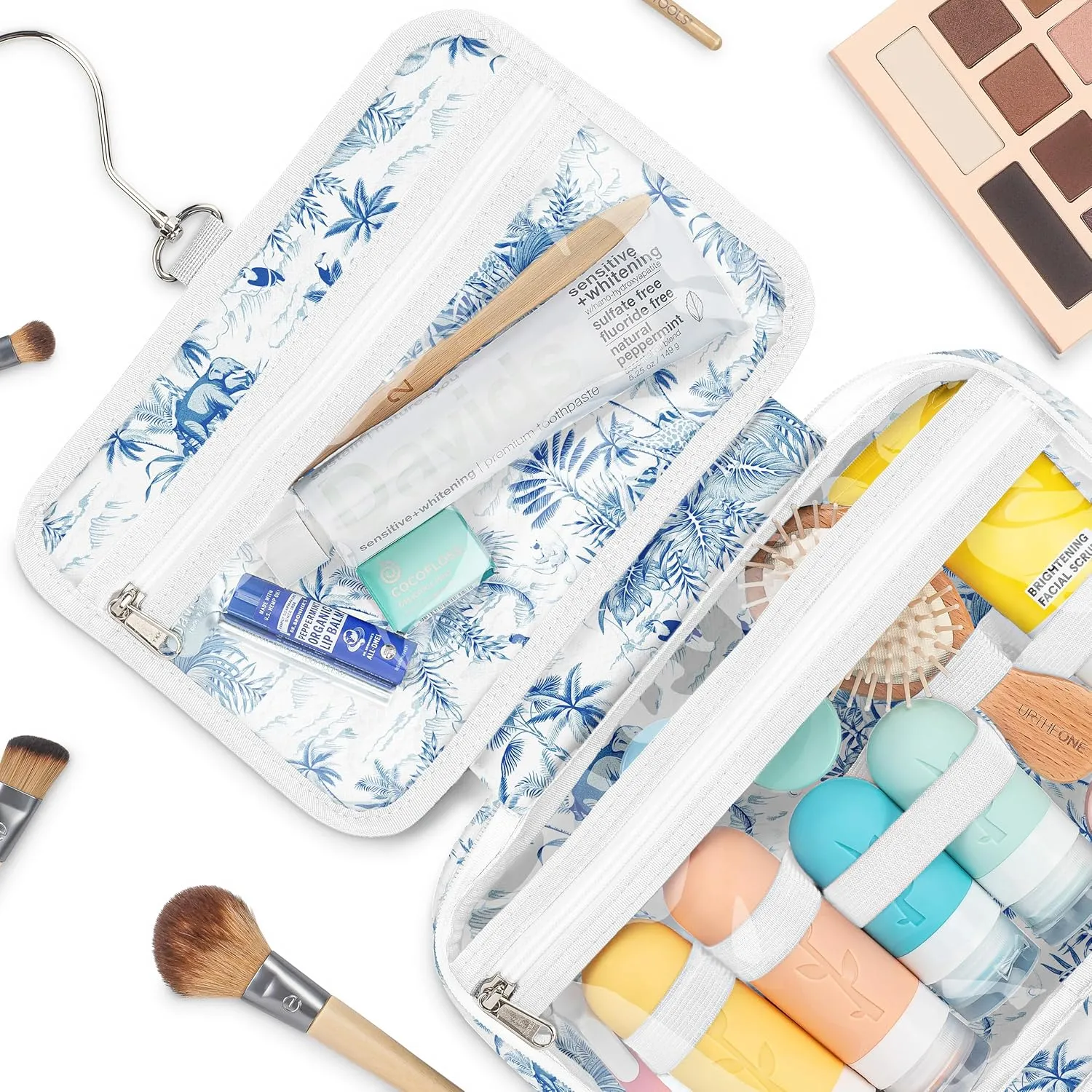 Hanging Travel Toiletry Bag  Designed in Hawaii  Water-resistant Travel Organizer for Bathroom Accessories