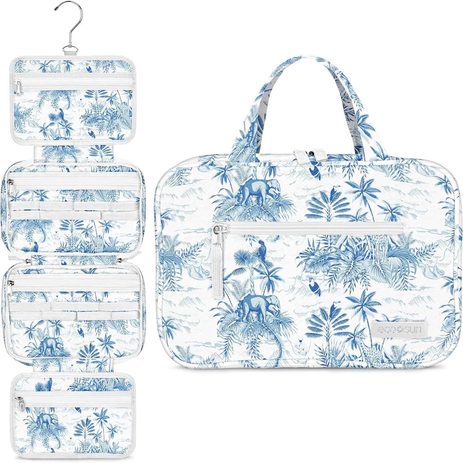 Hanging Travel Toiletry Bag  Designed in Hawaii  Water-resistant Travel Organizer for Bathroom Accessories