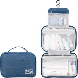 Hanging Travel Toiletry Bag,10" X 6.5" Makeup Bag Large,Portable Foldable Large Capacity Travel Bag for Toiletries,Waterproof Travel Cosmetic Bag,Travel Essentials