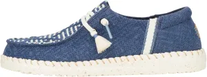 HEYDUDE Wendy Funk Coastal Jute Navy Blazer Size 9, Womens Shoes, Womens Slip-on Loafers, Comfortable & Light-Weight