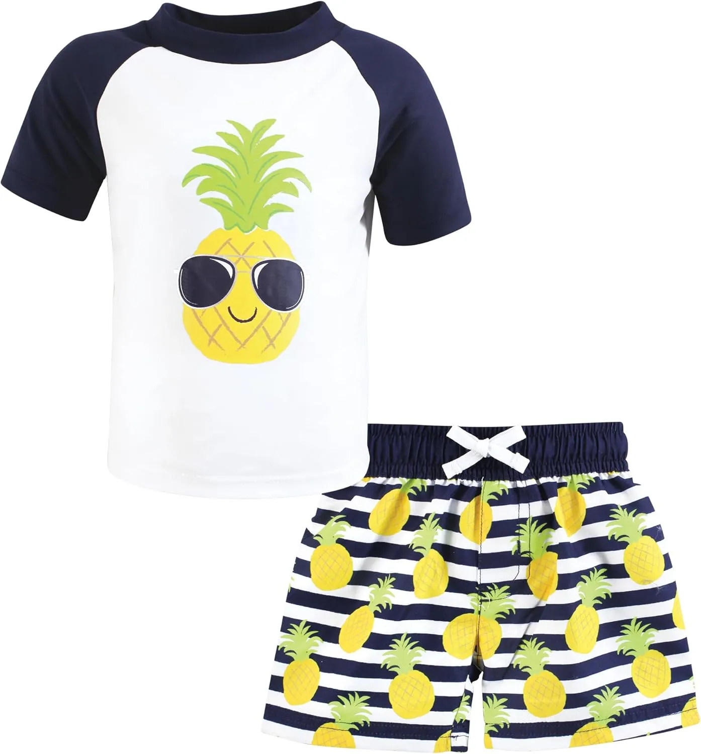 Hudson Baby Unisex Baby Swim Rashguard Set