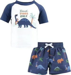 Hudson Baby Unisex Baby Swim Rashguard Set
