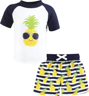 Hudson Baby Unisex Baby Swim Rashguard Set