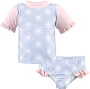 Hudson Baby Unisex Baby Swim Rashguard Set